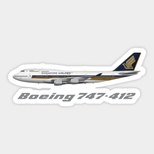 Singapore Airlines 747-412 Livery Sticker